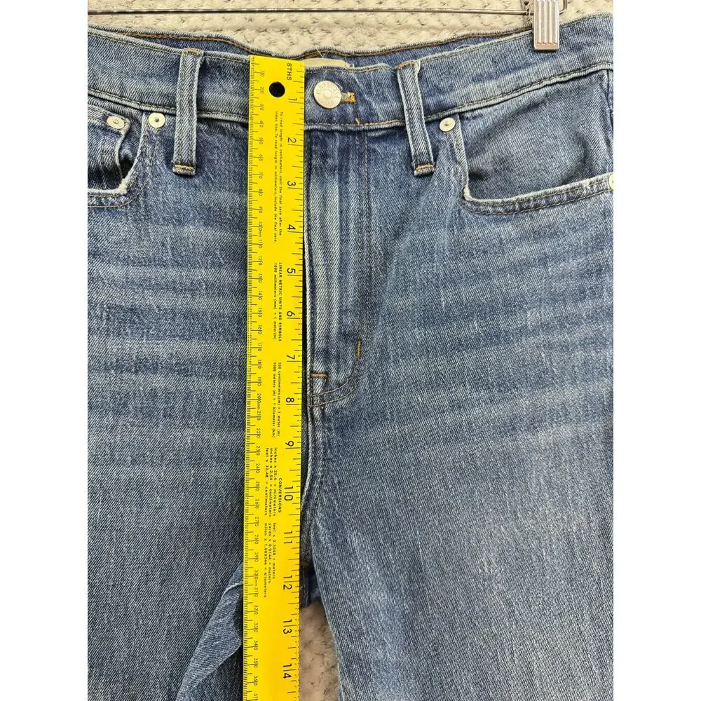Madewell The High-Rise Slim Crop Boyjean Womens 29 Blue Denim